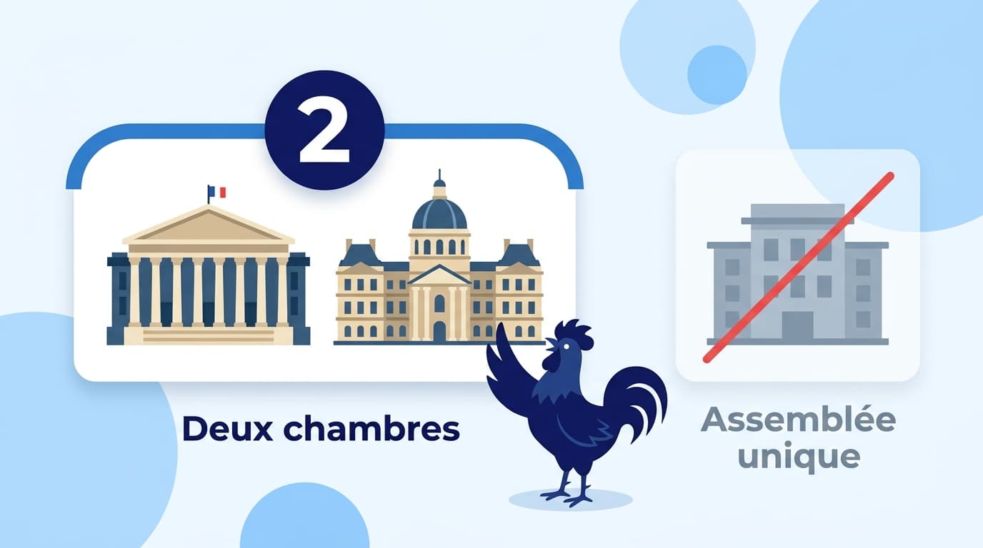 Bicamérisme : deux chambres du Parlement, pas une assemblée unique
