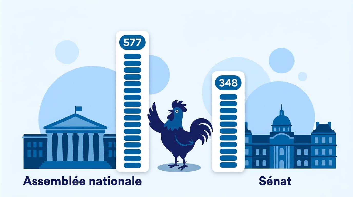 Effectifs de l'Assemblée nationale et du Sénat