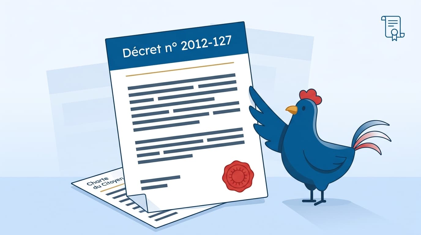 Décret et principes de la République française