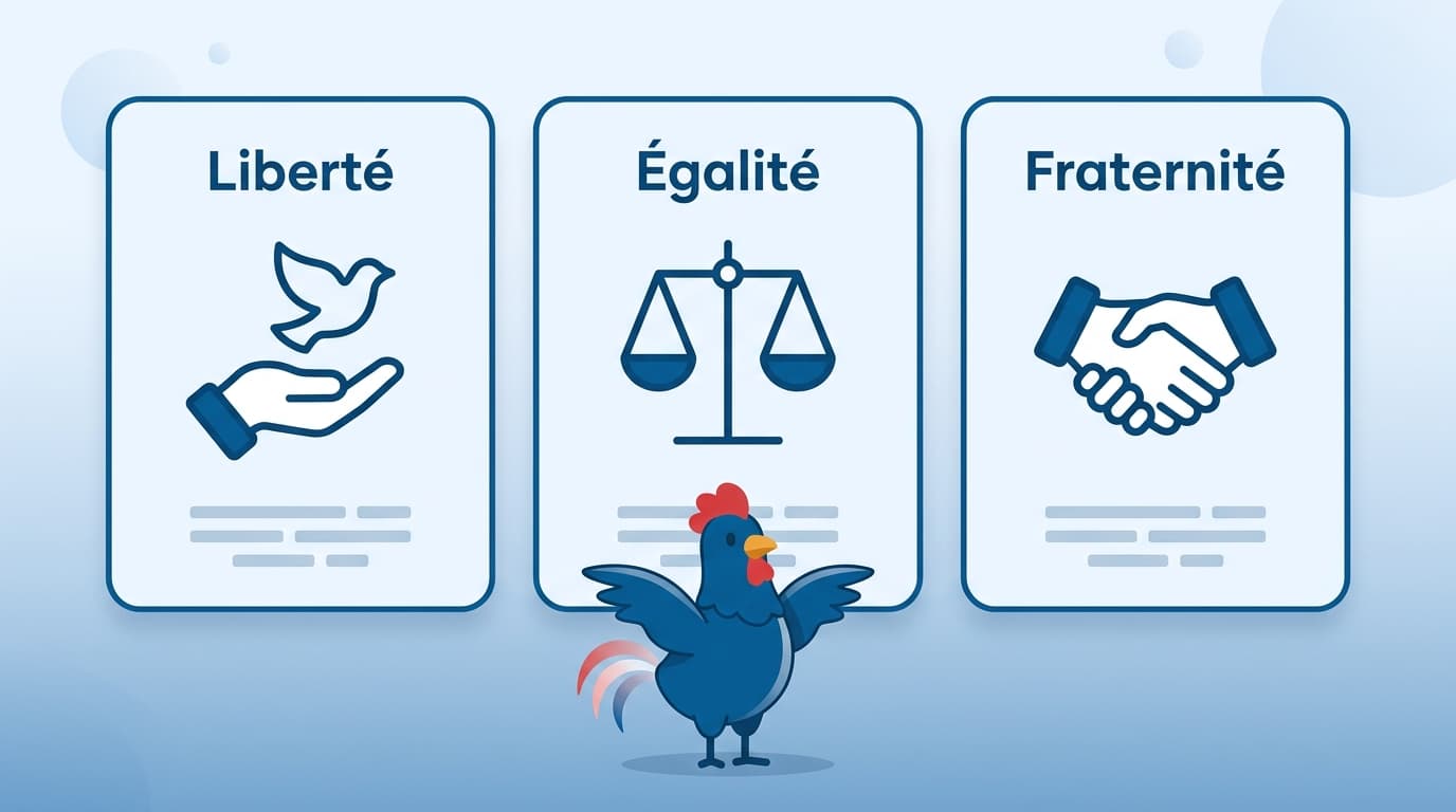 Devise Liberté Égalité Fraternité expliquée pour l'examen civique