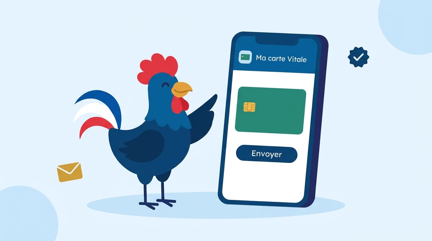 Demande de carte Vitale en ligne via le compte ameli