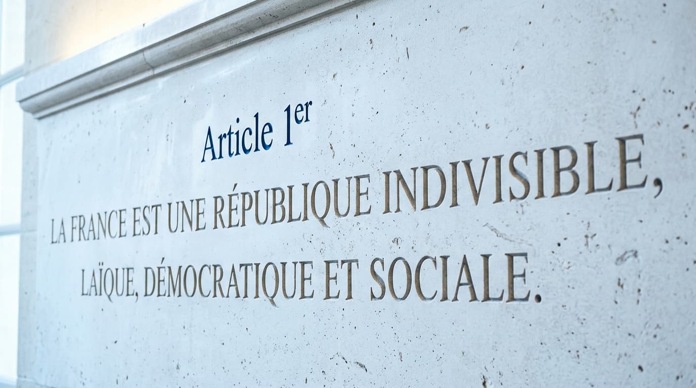 Article 1er de la Constitution de 1958
