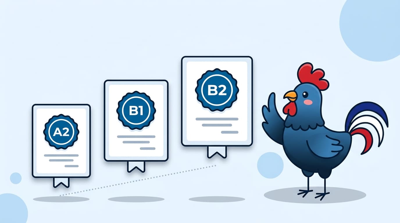Certificats de niveau de français A2, B1 et B2 exigés selon la démarche de titre de séjour