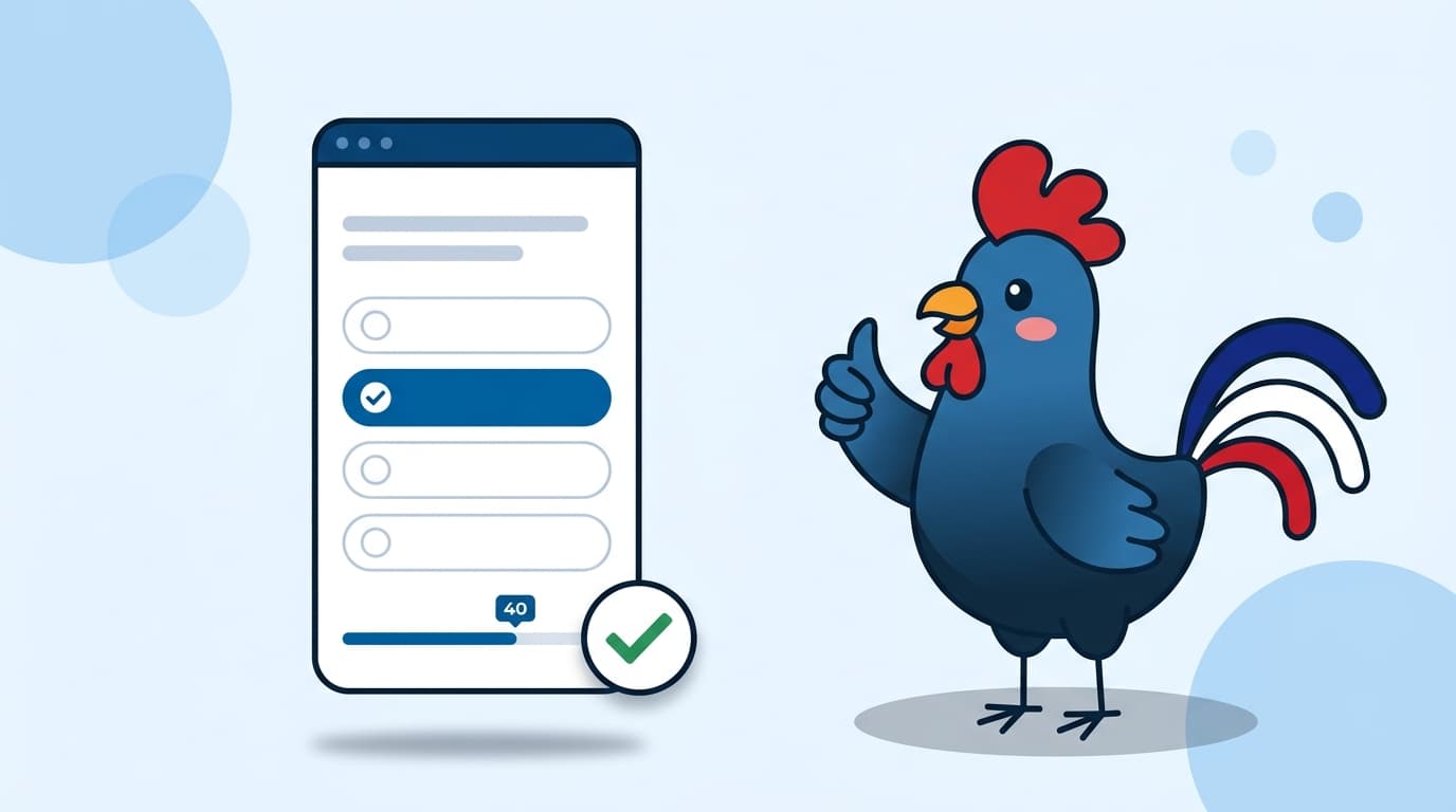 QCM gratuit de l'examen civique sur l'application Gaulo, 40 questions corrigées