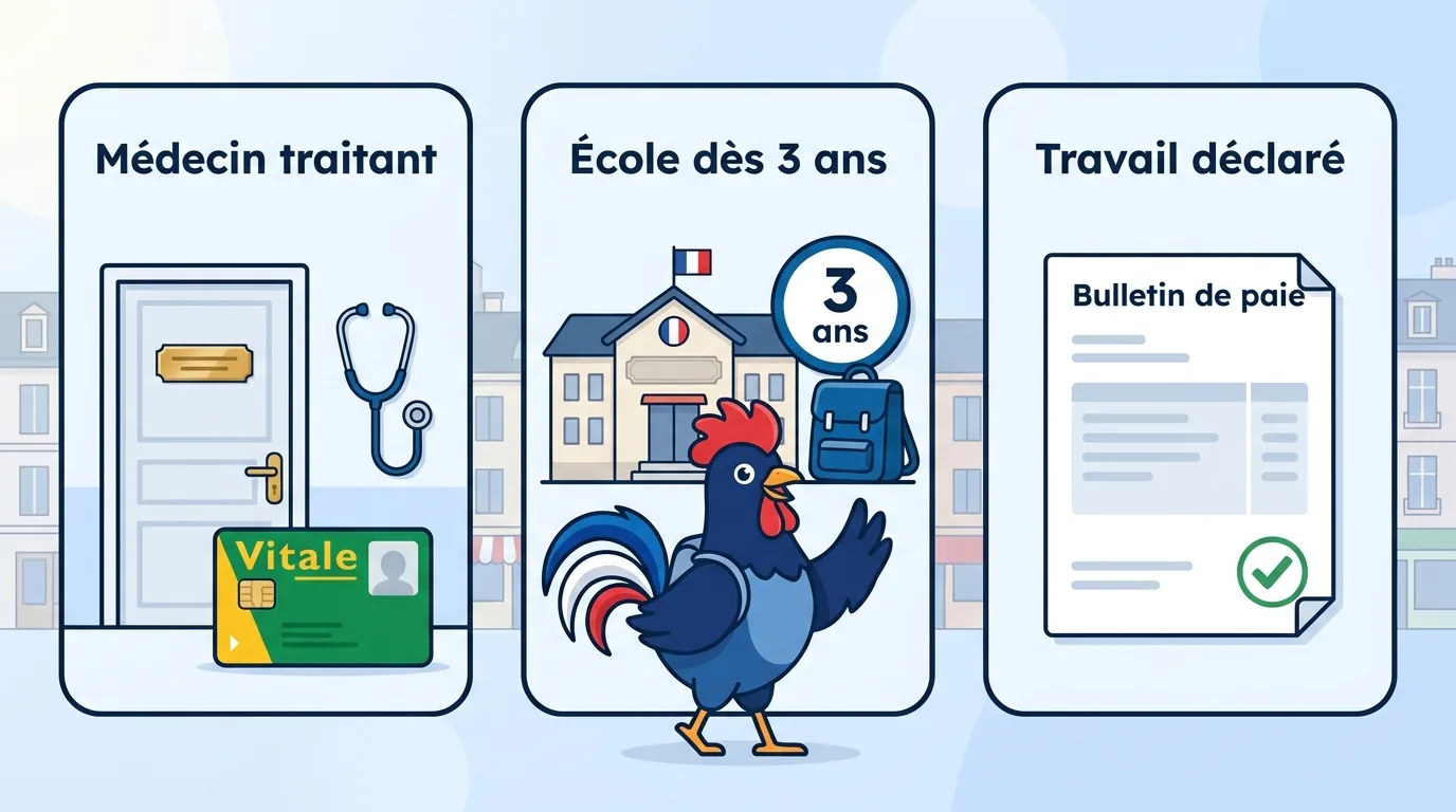 Exemples de questions sur la vie dans la société française