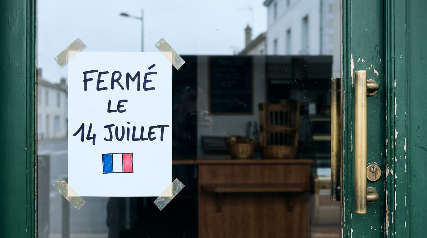 Le 14 juillet, jour férié en France