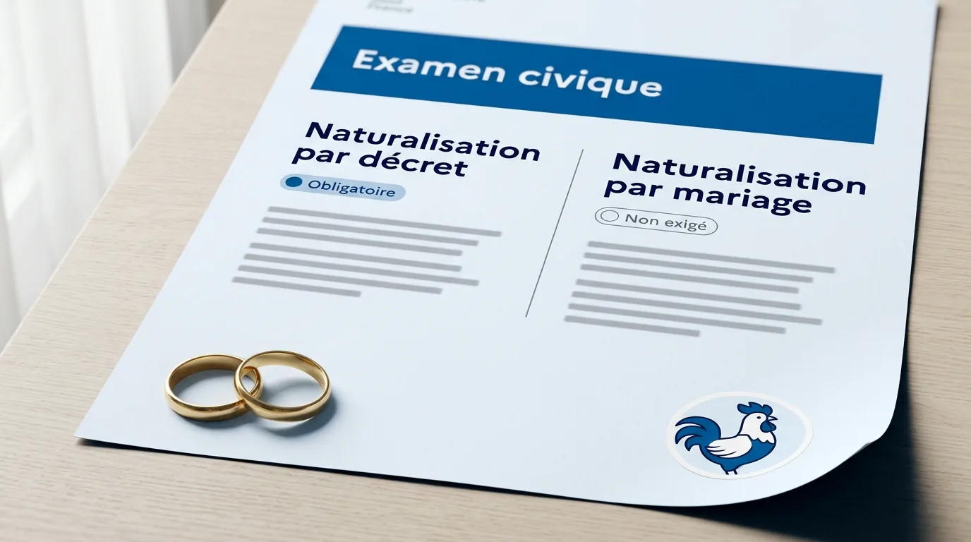 Examen civique et naturalisation par mariage