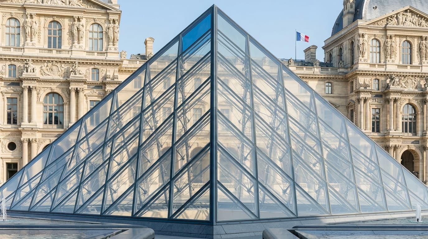 Pyramide du Louvre, grand projet de François Mitterrand