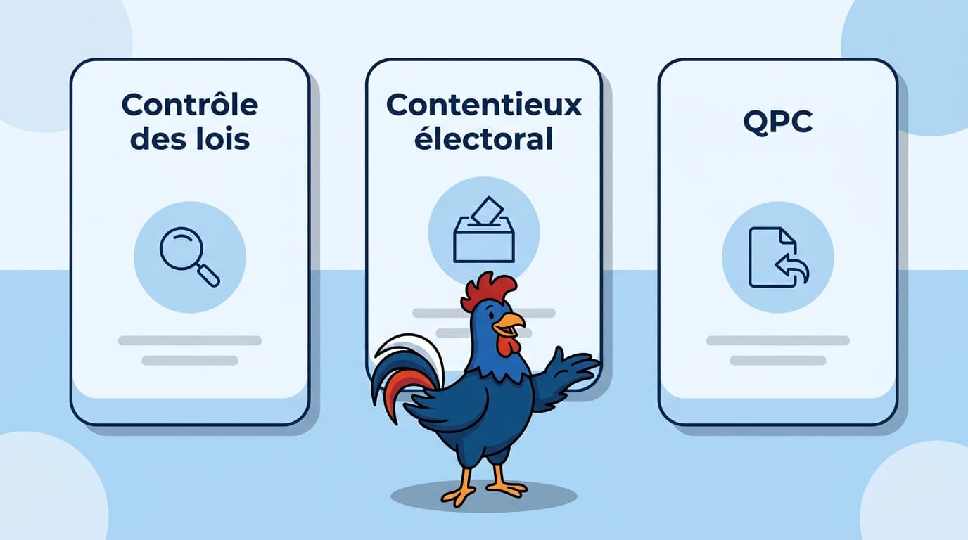 Contrôle des lois et contentieux électoral, les deux missions du Conseil