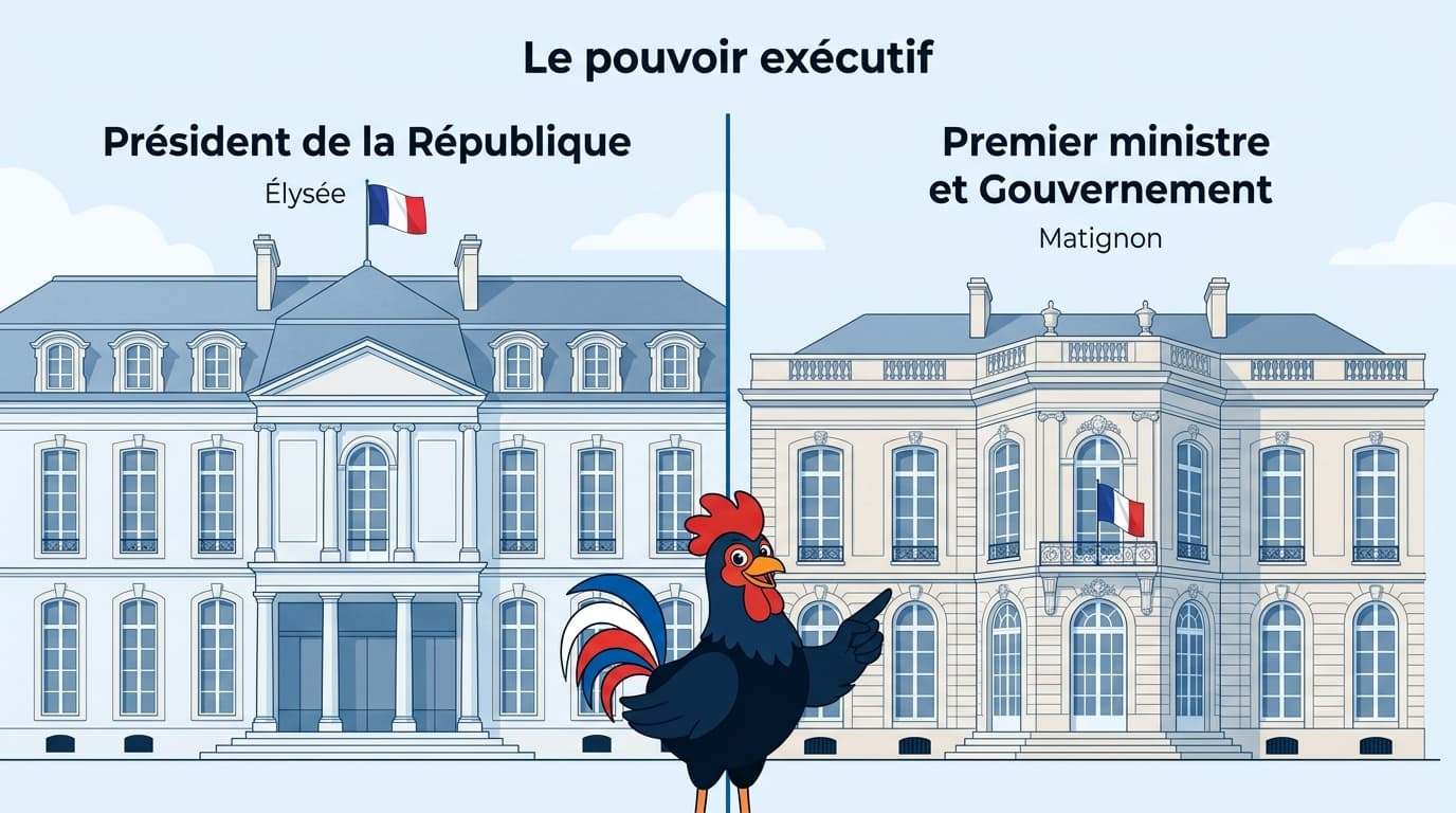 Pouvoir exécutif en France, Président et Gouvernement