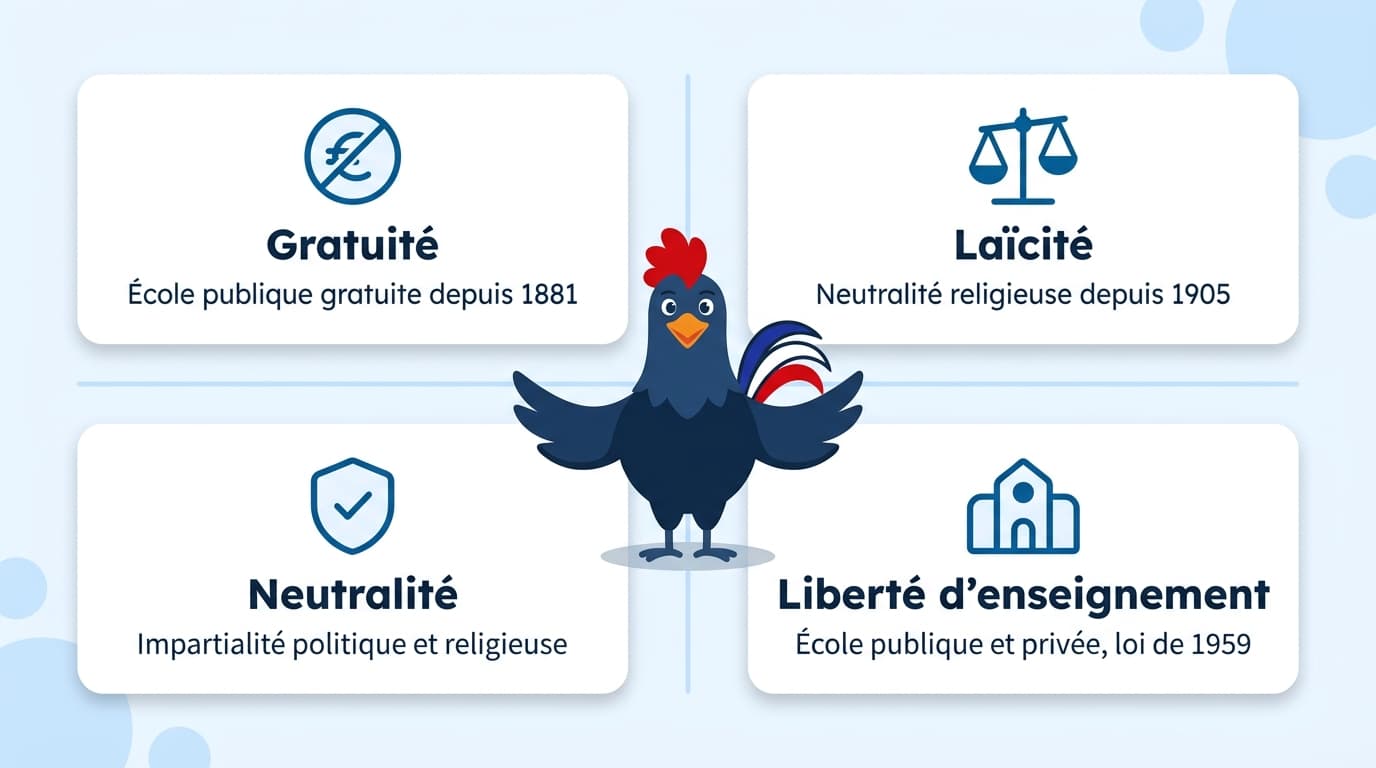 Gratuité et laïcité de l'école publique française